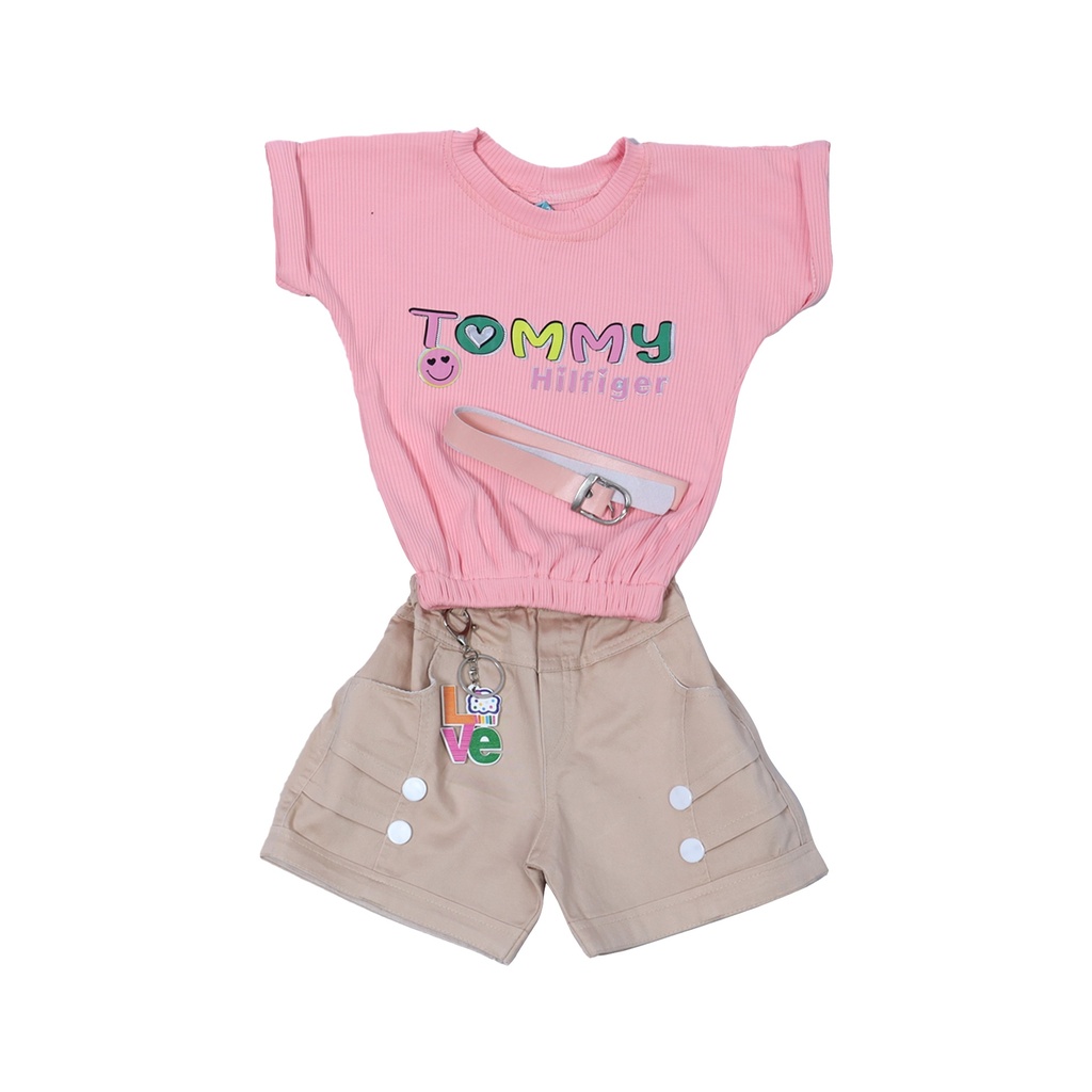 Shorts and Top with Belt