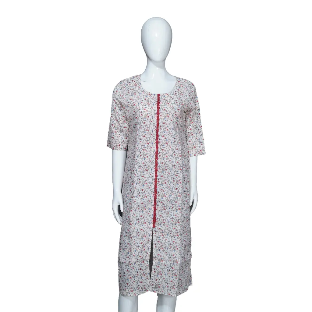 Kurti Red Printed