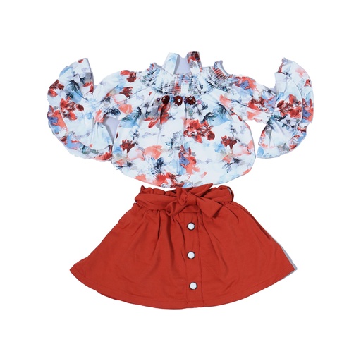 [6362] Floral Top Shirt