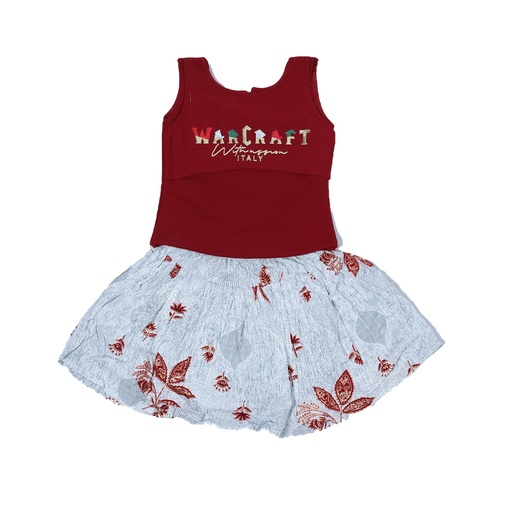 [6092] Fashion Top skirt